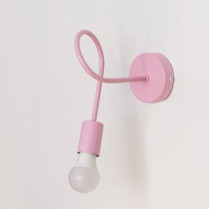 Wandlamp OXFORD 1xE27/15W/230V roze