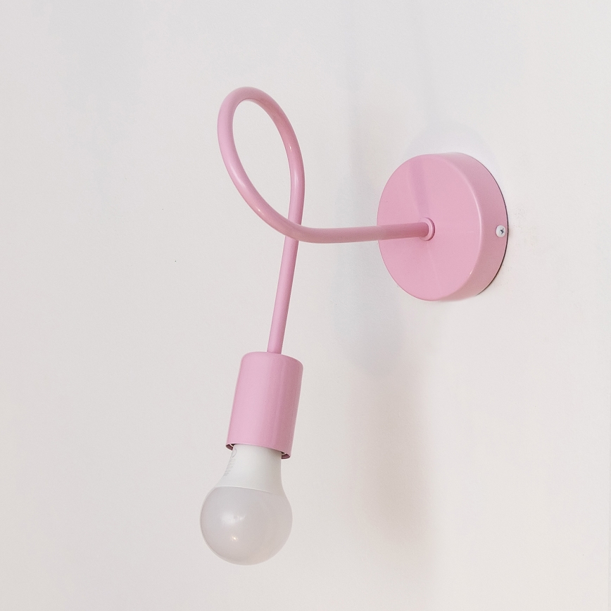Wandlamp OXFORD 1xE27/15W/230V roze