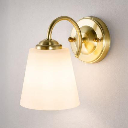 Wandlamp PAFOS 1xE27/15W/230V goudkleurig