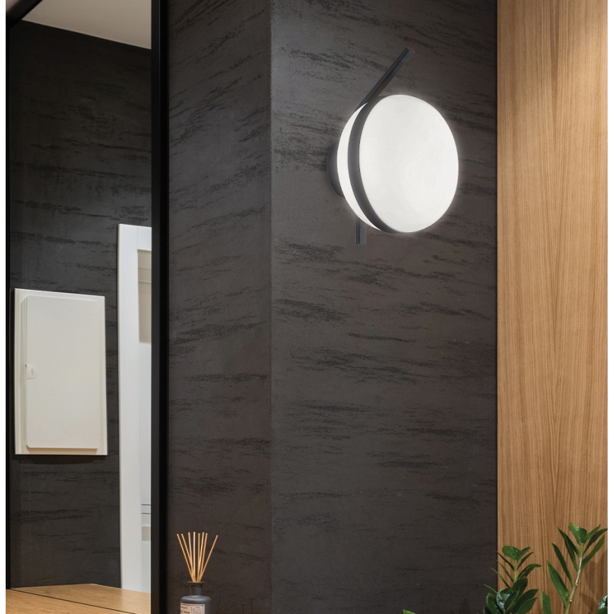 Wandlamp PALMA 1xE27/40W/230V zwart