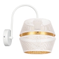 Wandlamp PARIS 1xE27/60W/230V wit/goud