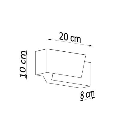 Wandlamp PIEGARE 1xG9/40W/230V