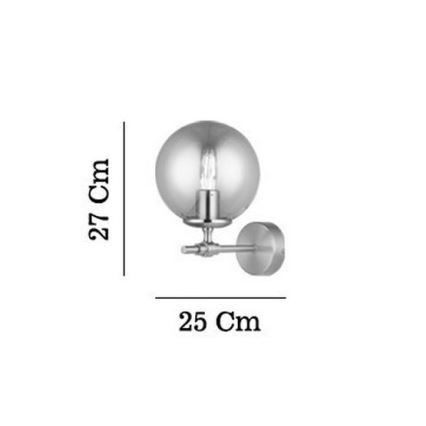 Wandlamp POLINO 1xE27/40W/230V goudkleurig