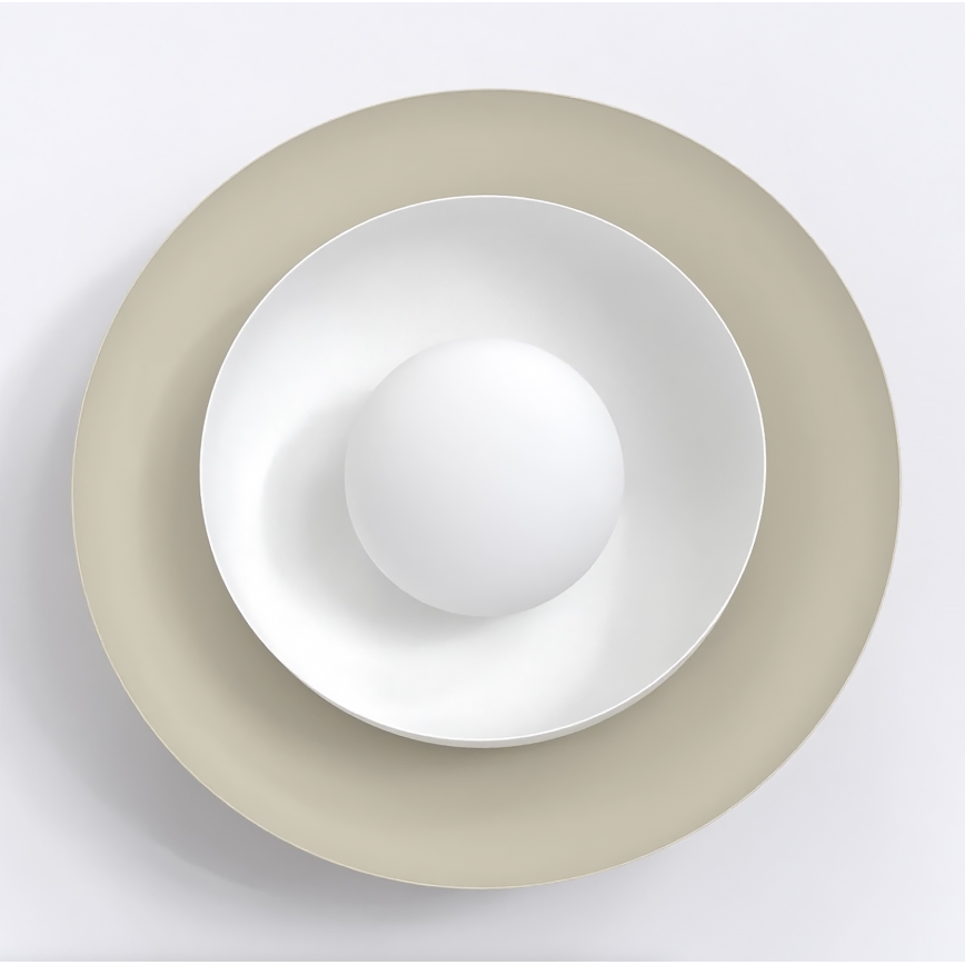 Wandlamp POPPI 1xG9/8W/230V beige/wit