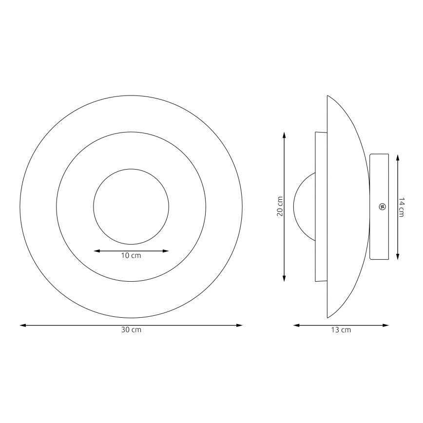 Wandlamp POPPI 1xG9/8W/230V zwart
