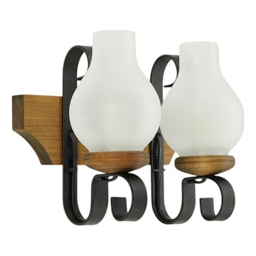 Wandlamp QUEEN 2xE14/40W/230V beuken - FSC gecertificeerd