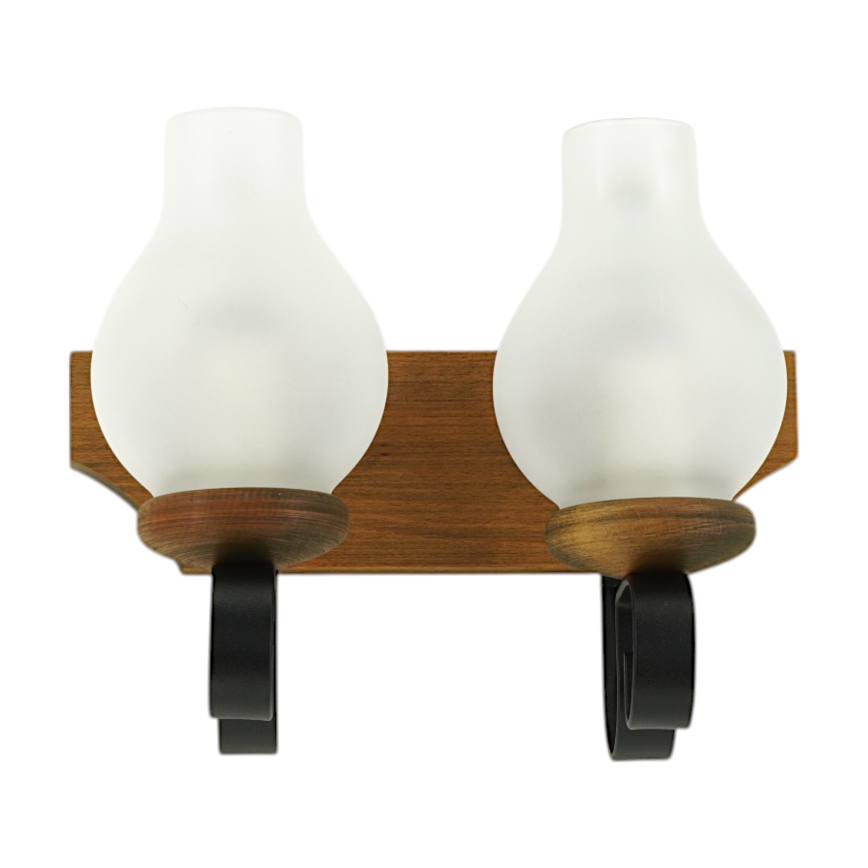 Wandlamp QUEEN 2xE14/40W/230V beuken
