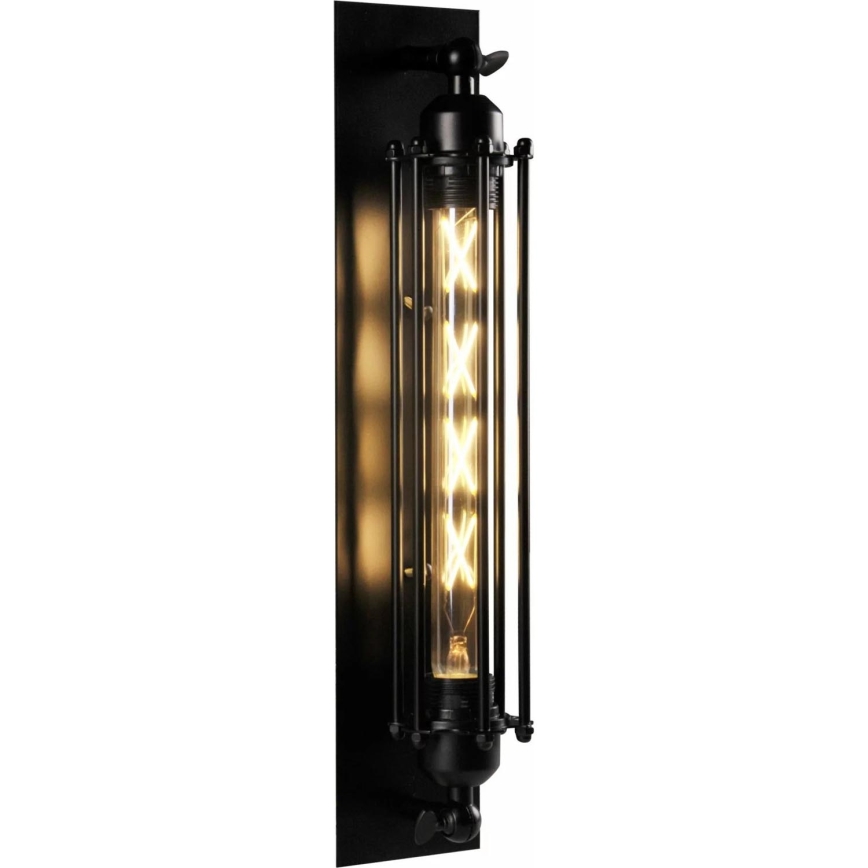 Wandlamp RETRO 1xE27/20W/230V zwart