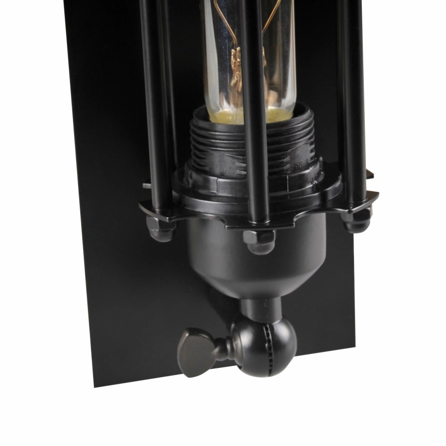 Wandlamp RETRO 1xE27/20W/230V zwart