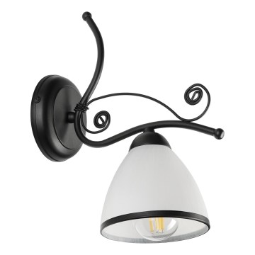 Wandlamp RETRO 1xE27/60W/230V zwart/wit