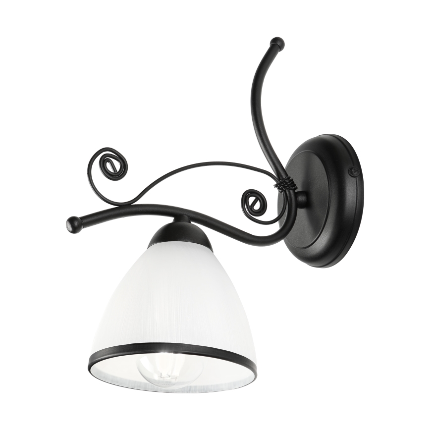 Wandlamp RETRO 1xE27/60W/230V zwart/wit