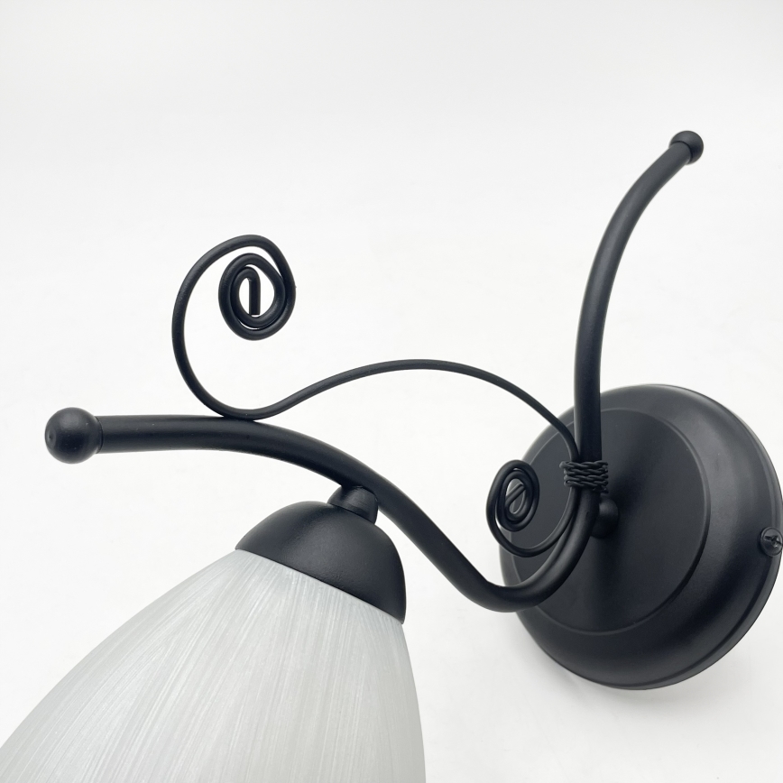 Wandlamp RETRO 1xE27/60W/230V zwart/wit