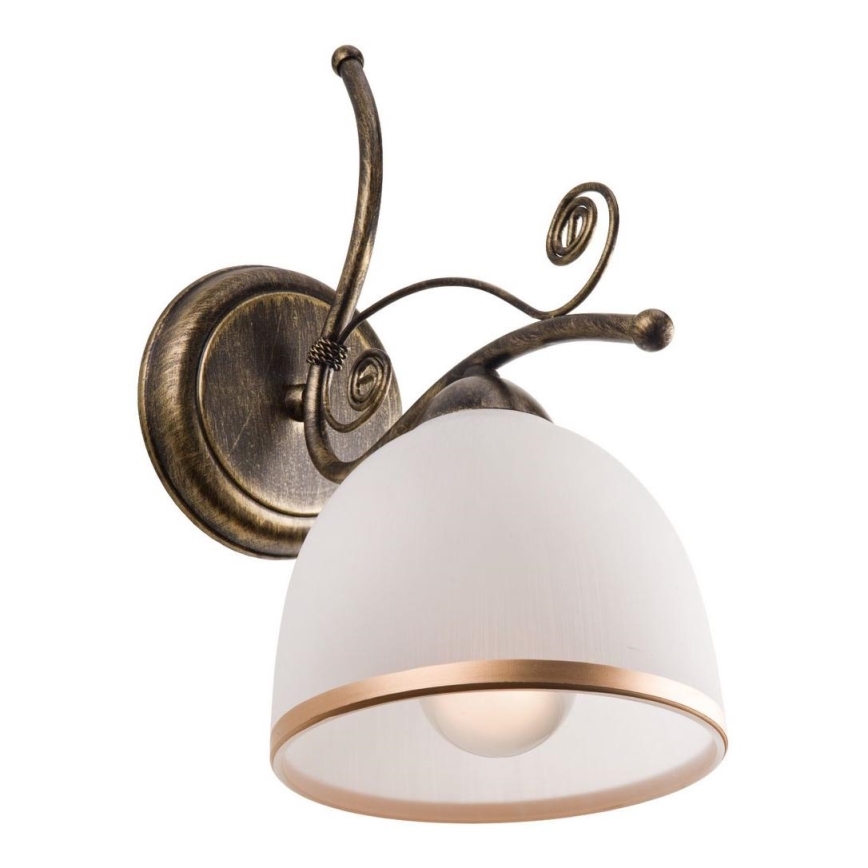 Wandlamp RETRO II 1xE27/60W/230V goud patina