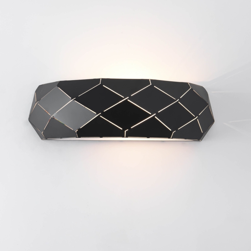 Wandlamp REUS 1xE27/40W/230V zwart