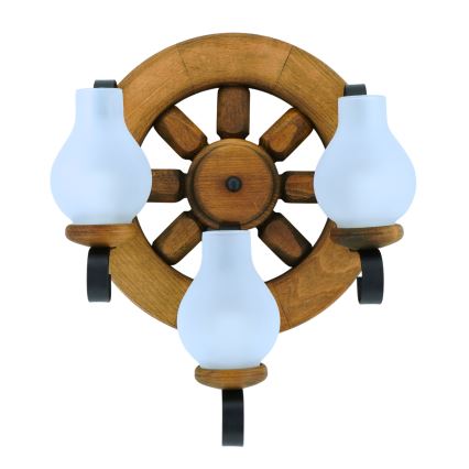 Wandlamp ROATA 3xE14/40W/230V beuken - FSC gecertificeerd