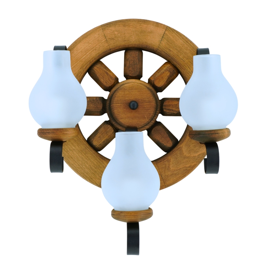 Wandlamp ROATA 3xE14/40W/230V beuken - FSC gecertificeerd