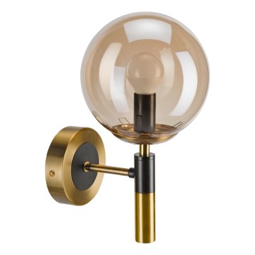 Wandlamp ROLLO 1xE14/5W/230V goud/gerookt beige