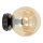 Wandlamp ROSSI 1xE14/10W/230V zwart/beige