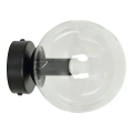 Wandlamp ROSSI 1xE14/10W/230V zwart/doorzichtig