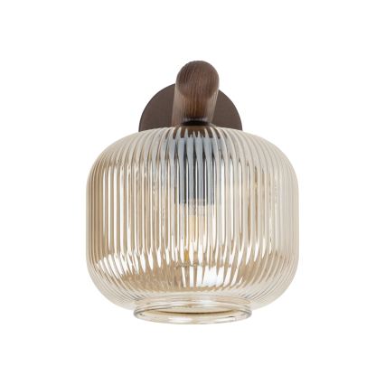 Wandlamp SALVIA 1xE14/10W/230V bruin/rookbruin