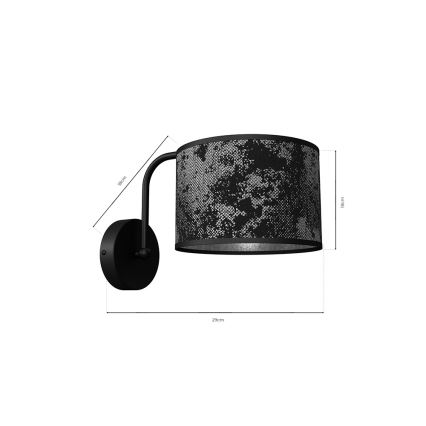 Wandlamp SATINO 1xE27/60W/230V zilver