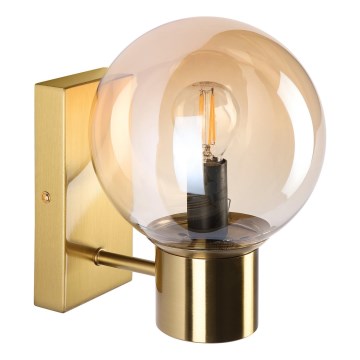 Wandlamp SFERIO 1xE14/5W/230V messing/rookbeige