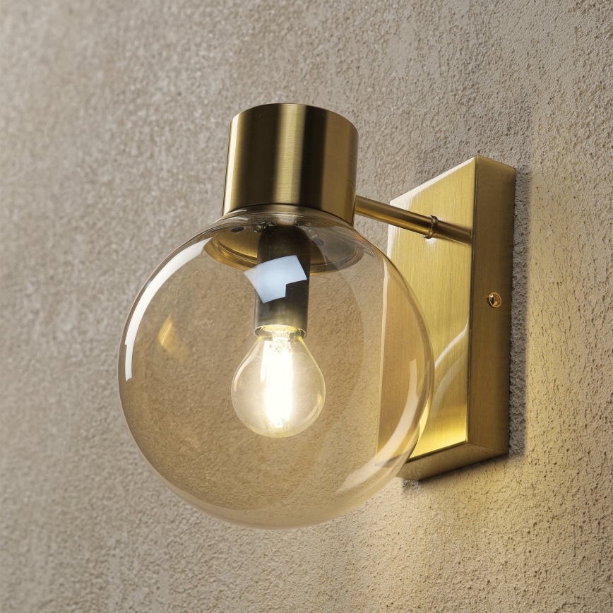 Wandlamp SFERIO 1xE14/5W/230V messing/rookbeige