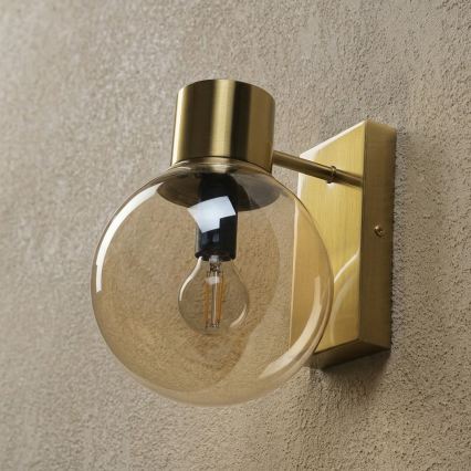 Wandlamp SFERIO 1xE14/5W/230V messing/rookbeige