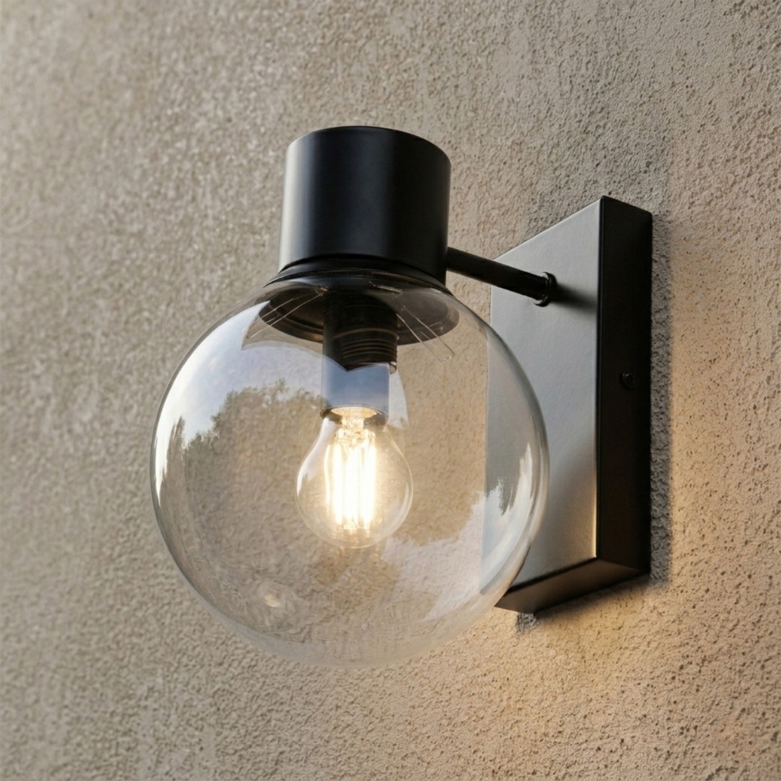 Wandlamp SFERIO 1xE14/5W/230V zwart/helder
