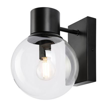 Wandlamp SFERIO 1xE14/5W/230V zwart/helder