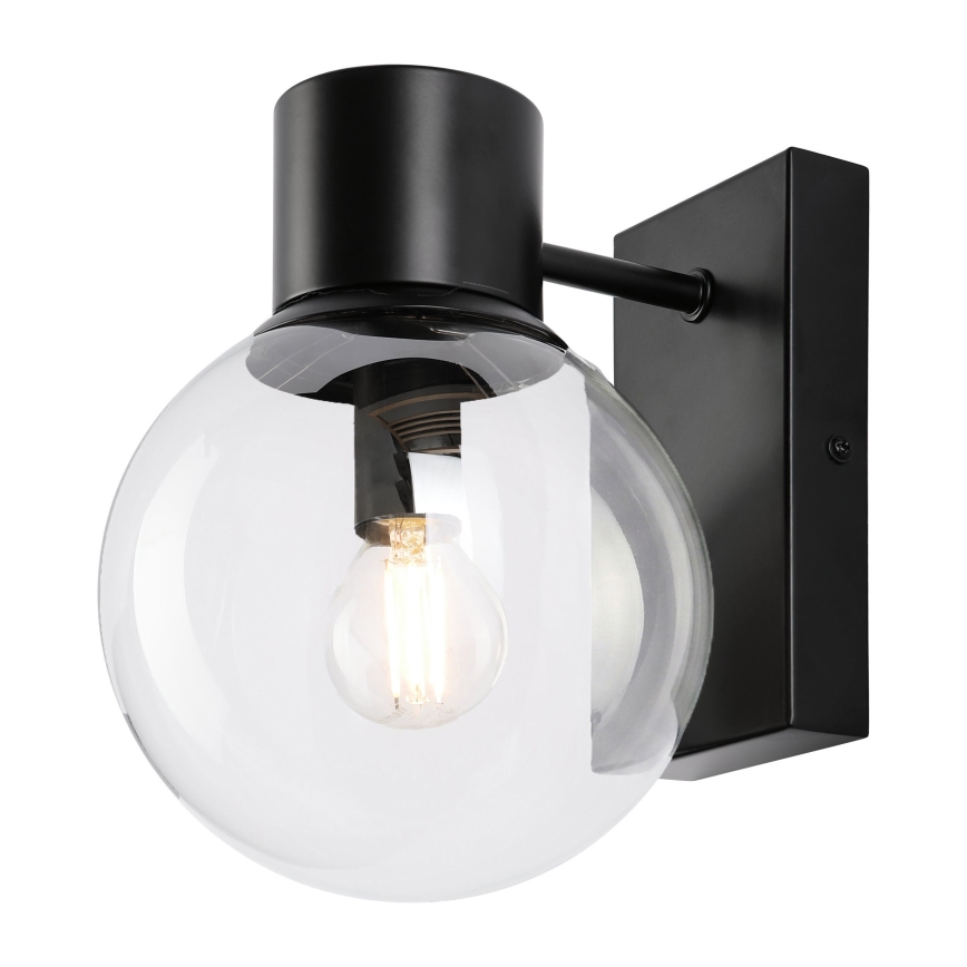 Wandlamp SFERIO 1xE14/5W/230V zwart/helder