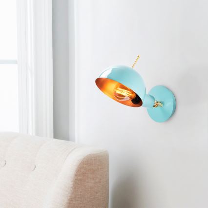 Wandlamp SIVANI 1xE27/40W/230V blauw