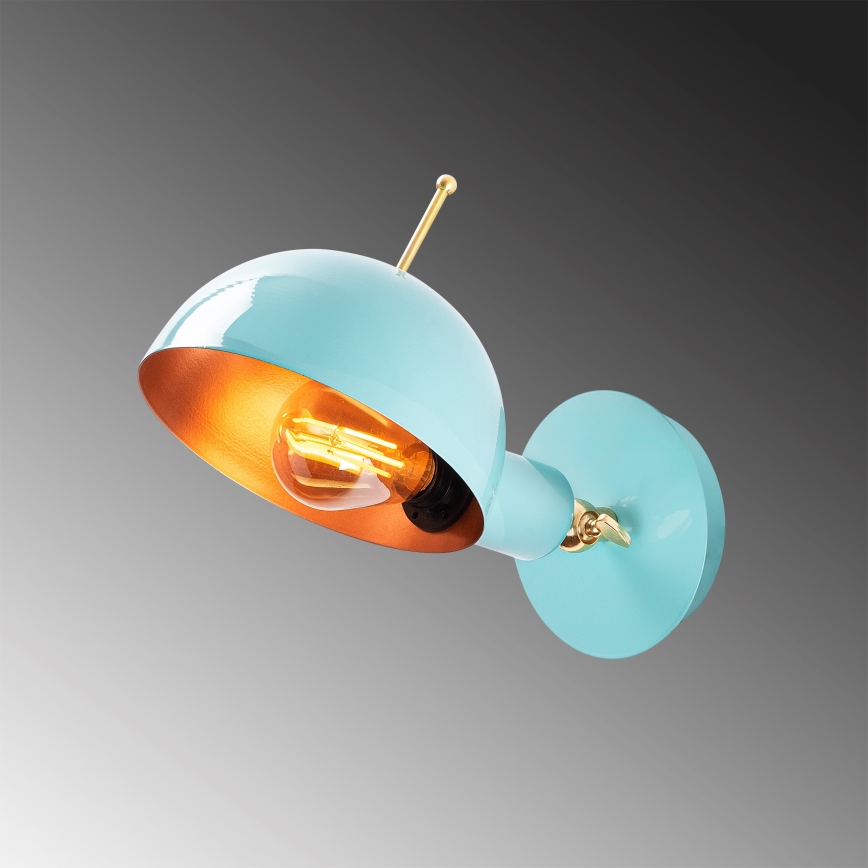 Wandlamp SIVANI 1xE27/40W/230V blauw