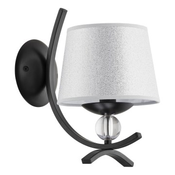 Wandlamp SMITH 1xE14/10W/230V zwart/zilver