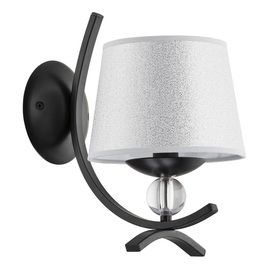 Wandlamp SMITH 1xE14/10W/230V zwart/zilver