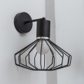 Wandlamp SOLANO 1xE27/15W/230V zwart/glanzend chroom