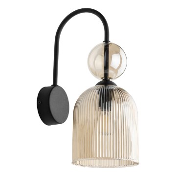 Wandlamp SOPHIA 1xE14/10W/230V zwart/rookbeige