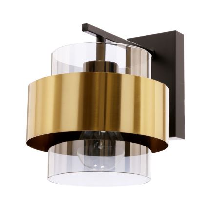 Wandlamp SPIEGA 1xE27/60W/230V goud/zwart