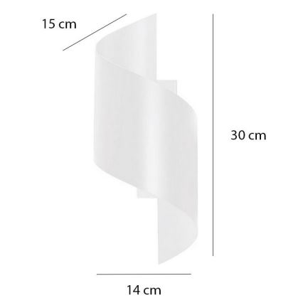 Wandlamp SPINER 1xG9/8W/230V wit