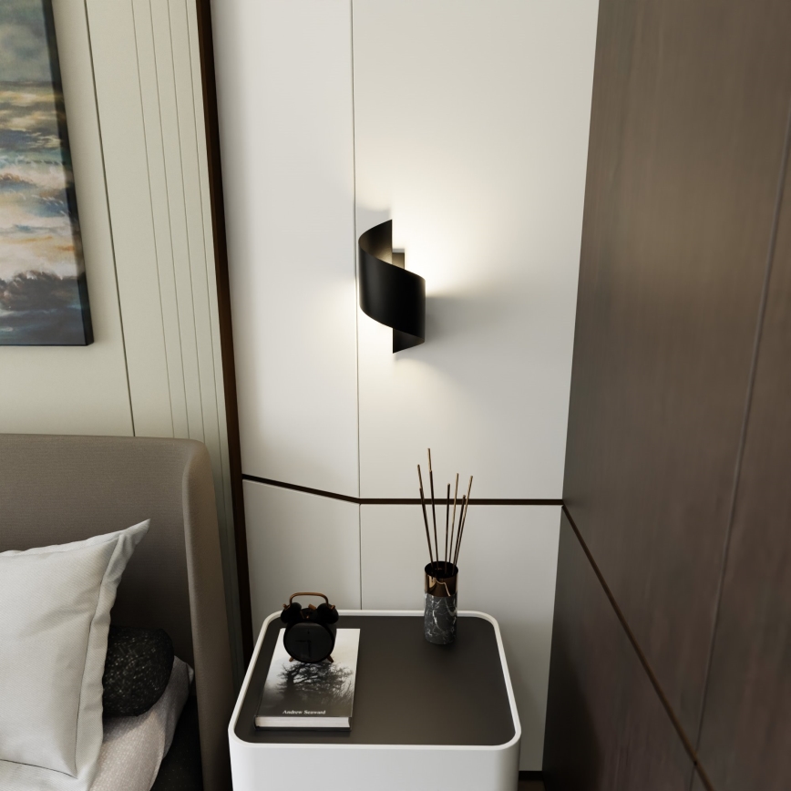 Wandlamp SPINER 1xG9/8W/230V zwart