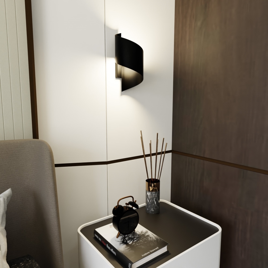 Wandlamp SPINER 1xG9/8W/230V zwart