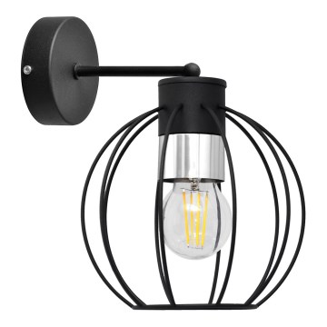 Wandlamp STARLIGHT 1xE27/15W/230V zwart/zilver