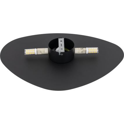 Wandlamp STONE 2xG9/8W/230V 30x39 cm zwart