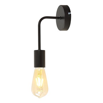 Wandlamp STRICT 1xE27/15W/230V zwart