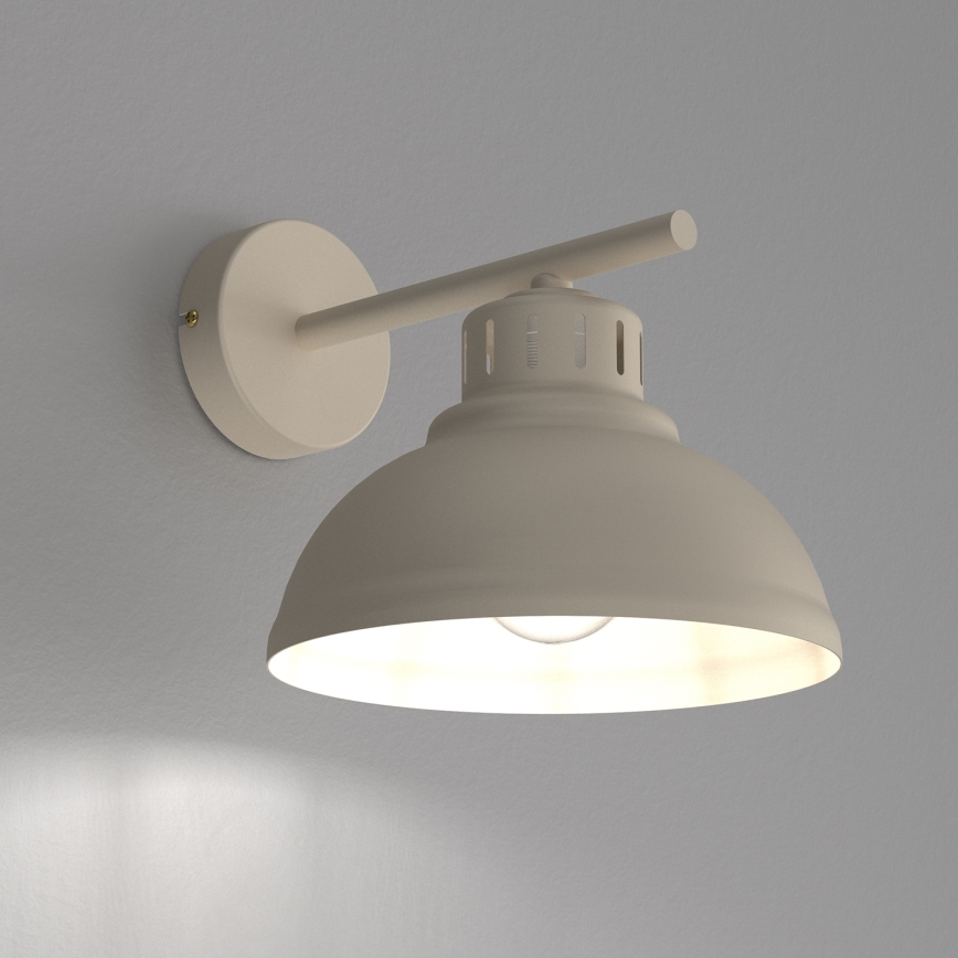 Wandlamp SVEN 1xE27/15W/230V beige