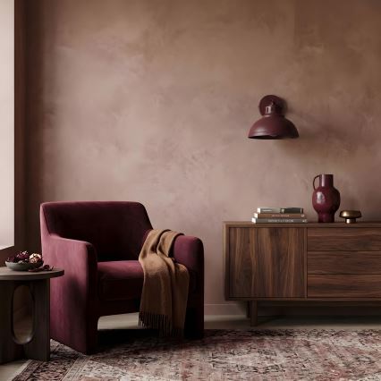Wandlamp SVEN 1xE27/15W/230V bordeaux