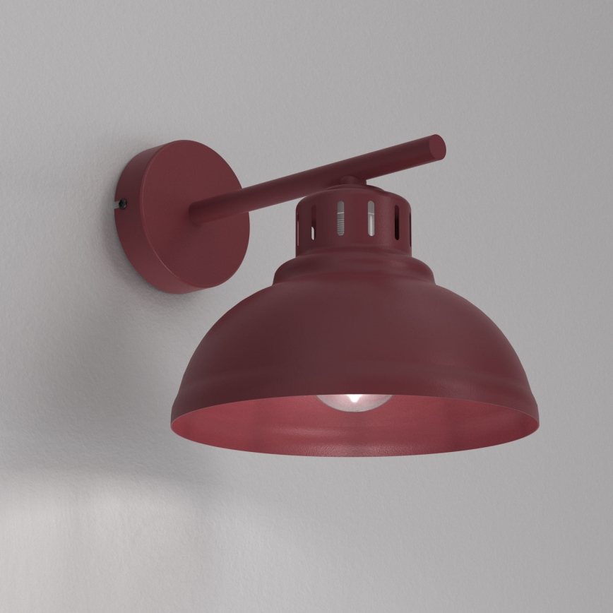 Wandlamp SVEN 1xE27/15W/230V bordeaux
