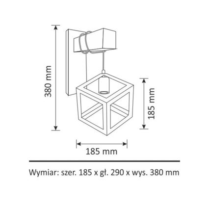 Wandlamp SWEDEN 1xE27/20W/230V