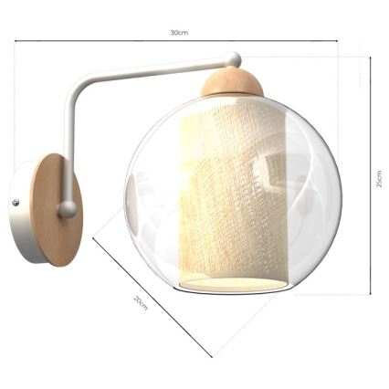 Wandlamp TELA 1xE27/60W/230V