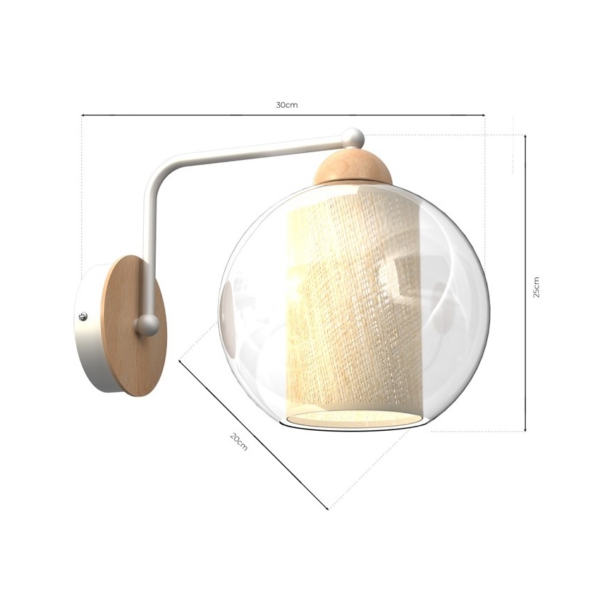 Wandlamp TELA 1xE27/60W/230V